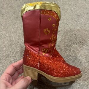 Disney Store Toy Story Jessie Girl Costume Cowgirl Boots Shoes Size 7/8